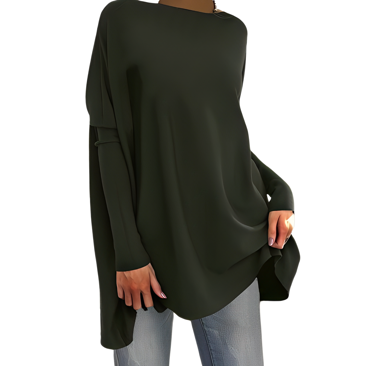 Kalysta - Oversized Blouse met Opvallende Stropdas voor Vrouwen