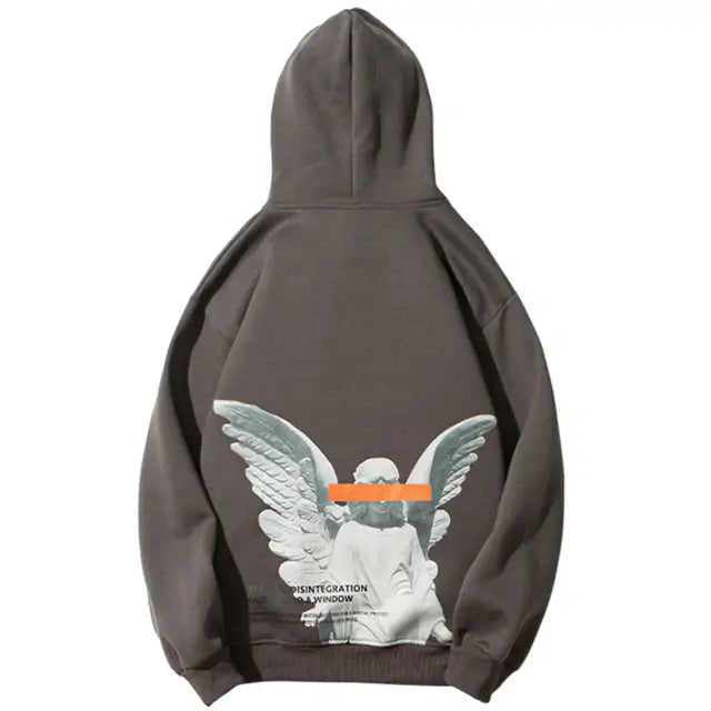 Harajuku Angel God Hoodie: Hip Hop Streetwear Sweatshirt