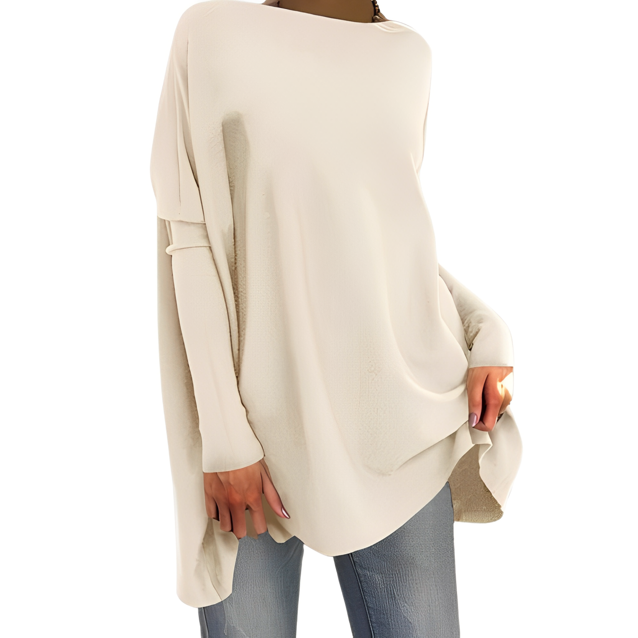 Kalysta - Oversized Blouse met Opvallende Stropdas voor Vrouwen