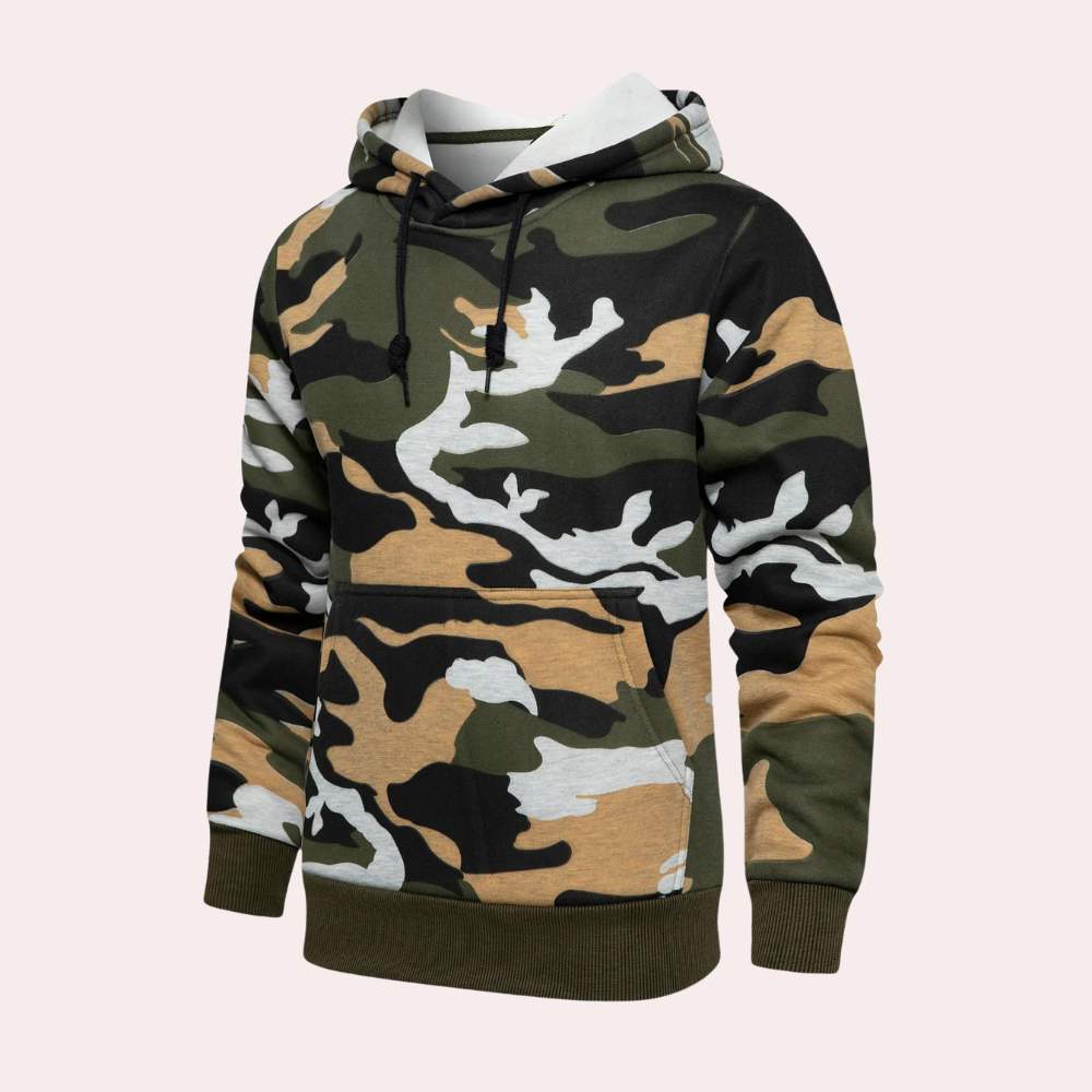 Petri - Trendy Camo Hoodie voor de Moderne Man