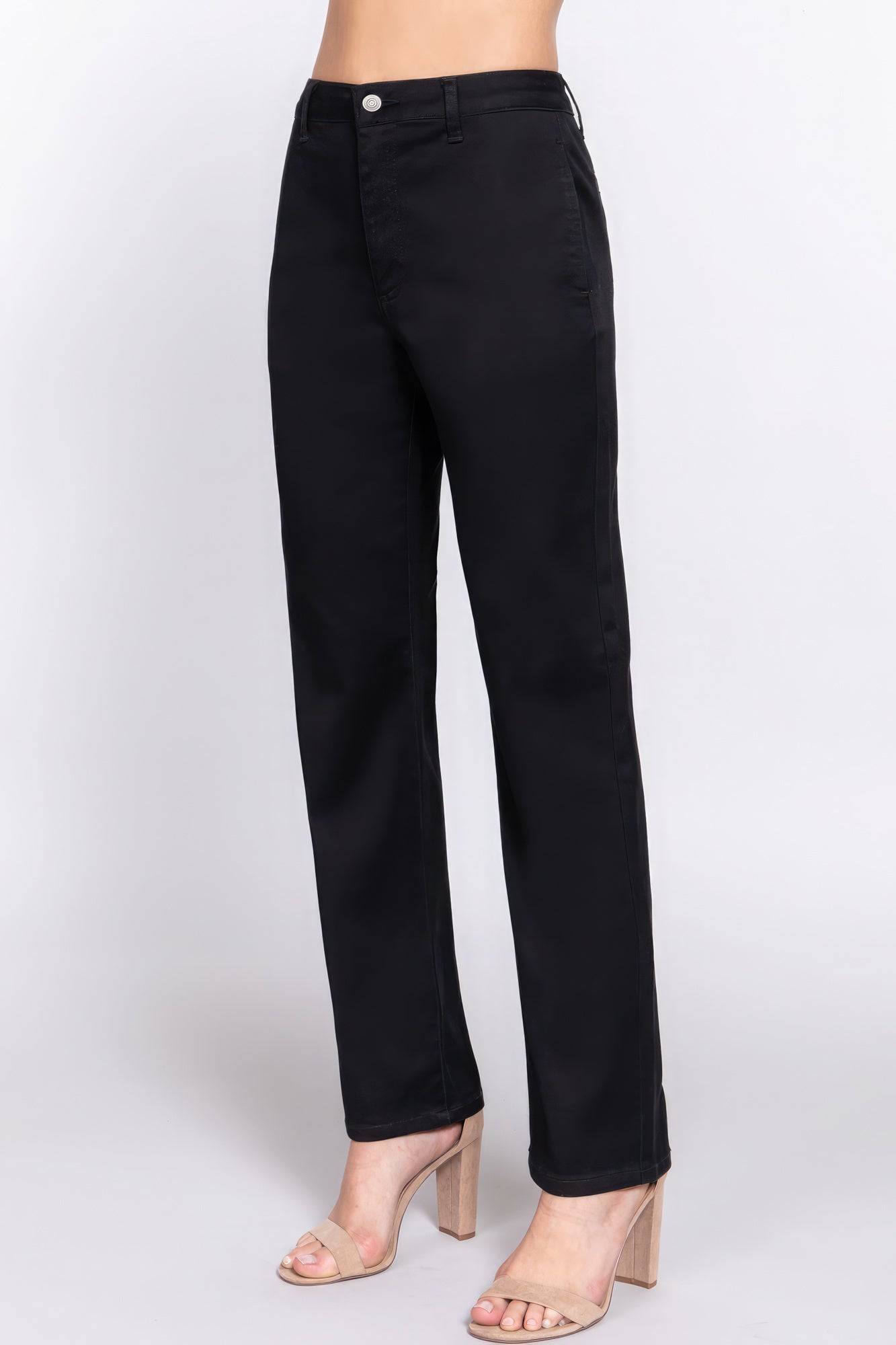 Straight Fit Twill Long Pants