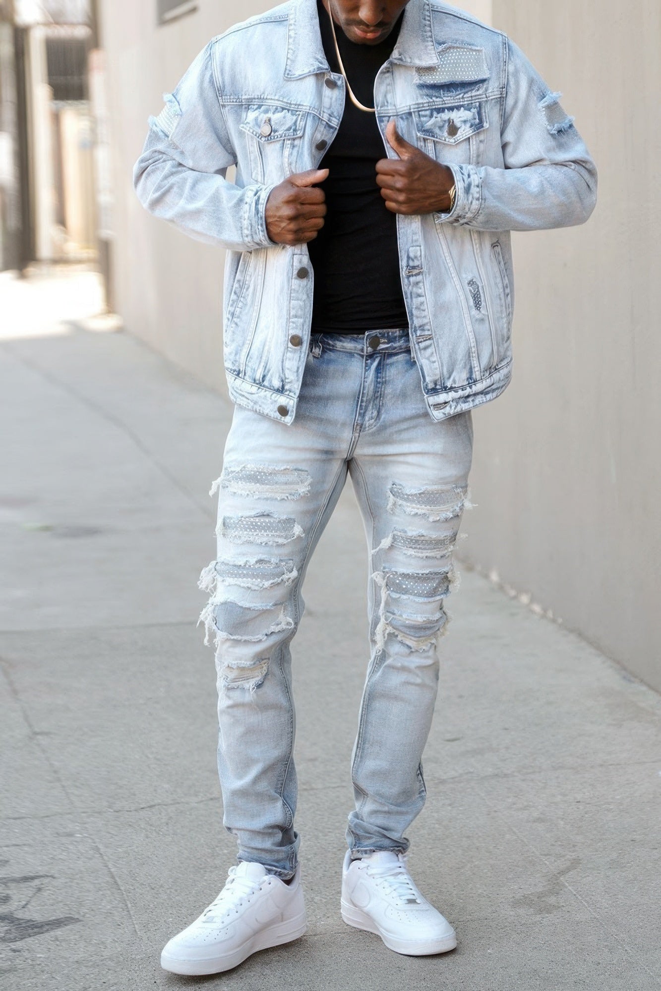 Smooth Diamond Denim Jacket