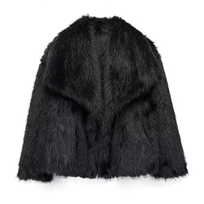 Griselda™ |  Winter Faux Bontjas Pluche Pluizig Damesjack