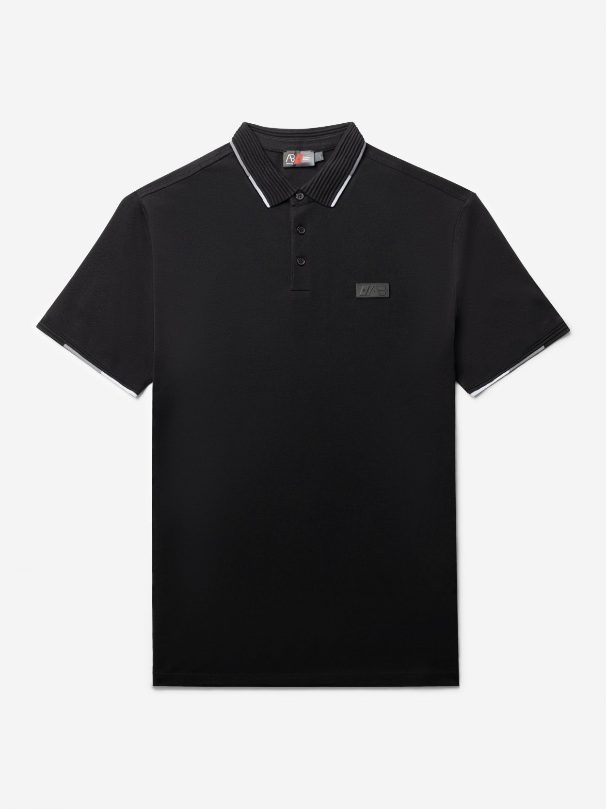 Triple Coloured Polo | Jet Black