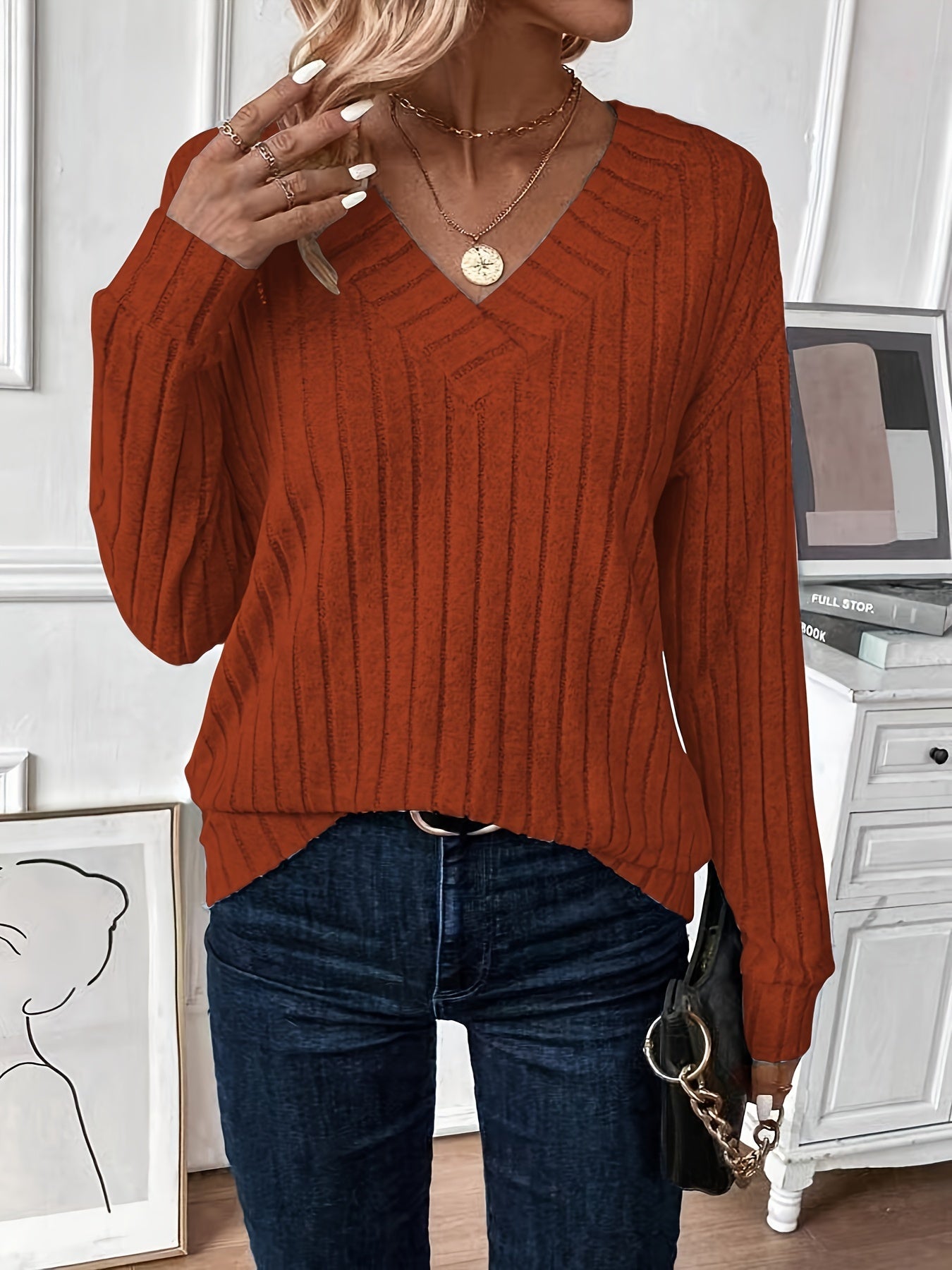 Darcy - Stijlvolle Casual Herfst Lange Mouw Sweater voor Vrouwen