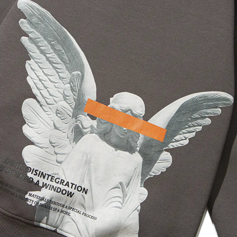 Harajuku Angel God Hoodie: Hip Hop Streetwear Sweatshirt